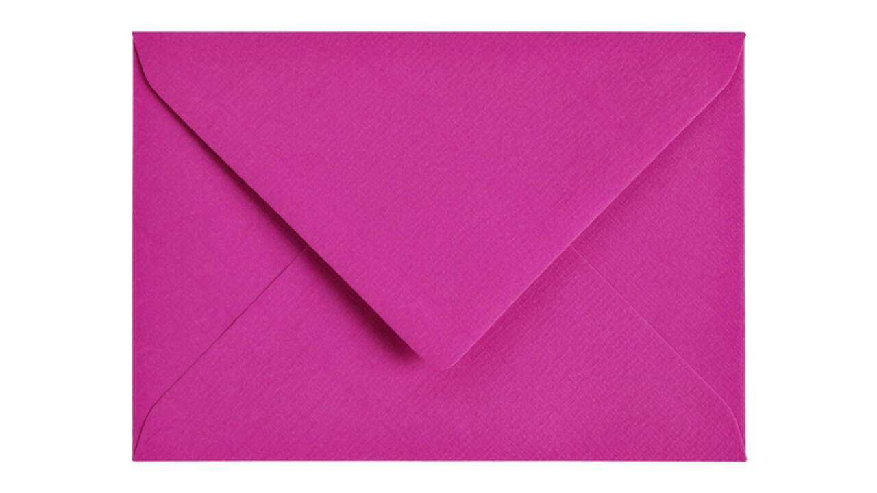 Envelop Papicolor C6 114x162mm felroze pak à 6 stuks