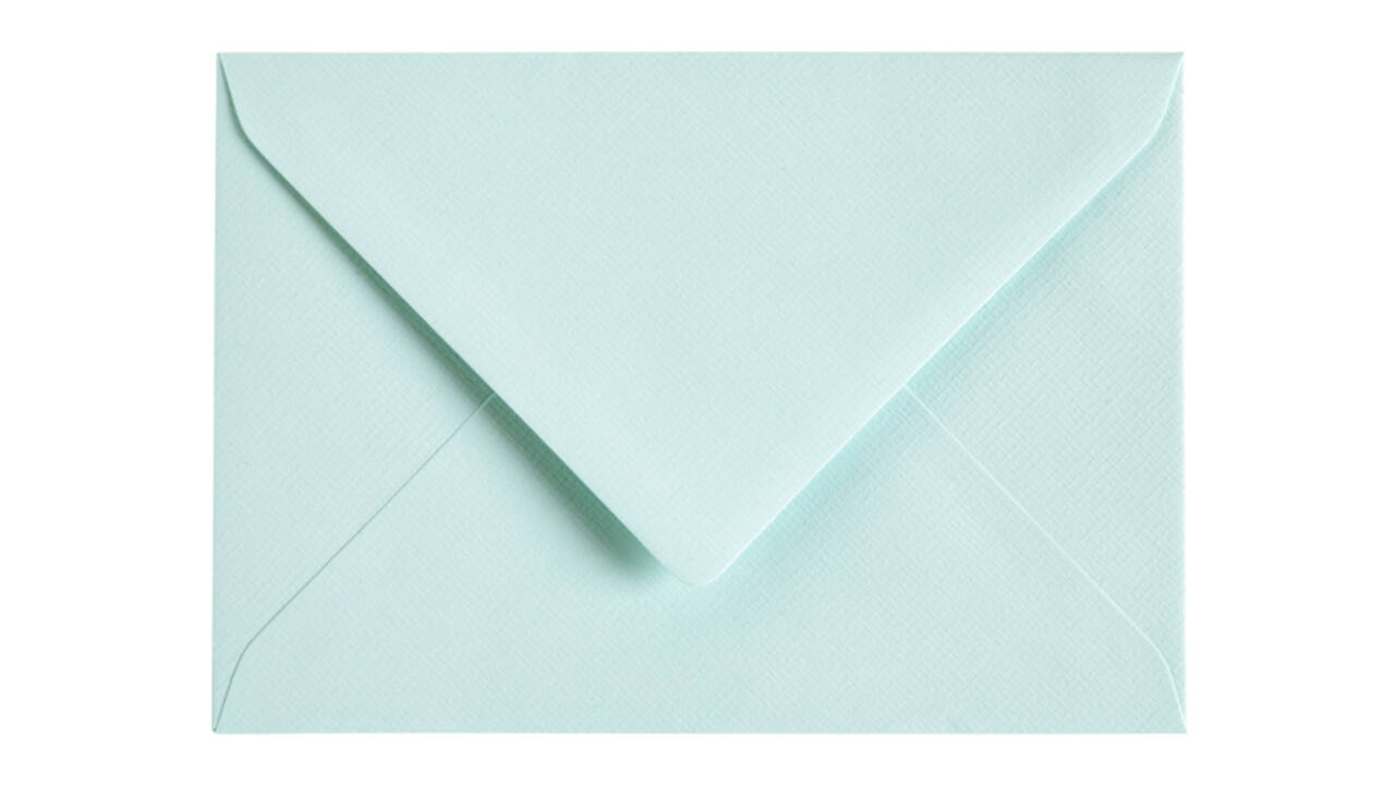Envelop Papicolor C6 114x162mm zeegroen pak à 6 stuks