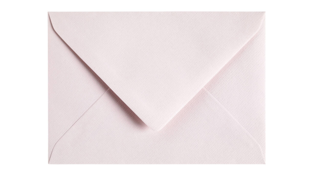 Envelop Papicolor C6 114x162mm lichtroze pak à 6 stuks