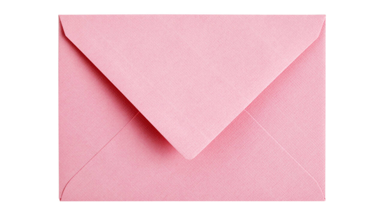 Envelop Papicolor C6 114x162mm babyroze pak à 6 stuks