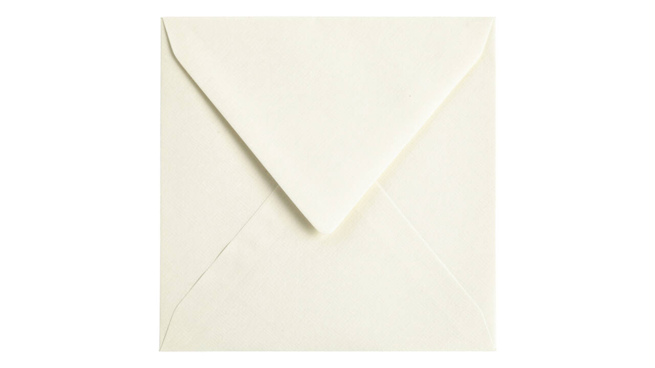 Envelop Papicolor 140x140mm anjerwit pak à 6 stuks