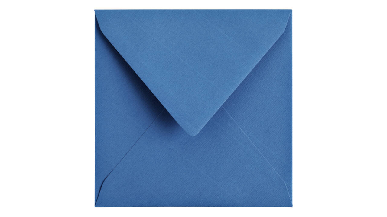 Envelop Papicolor 140x140mm donkerblauw pak à 6 stuks