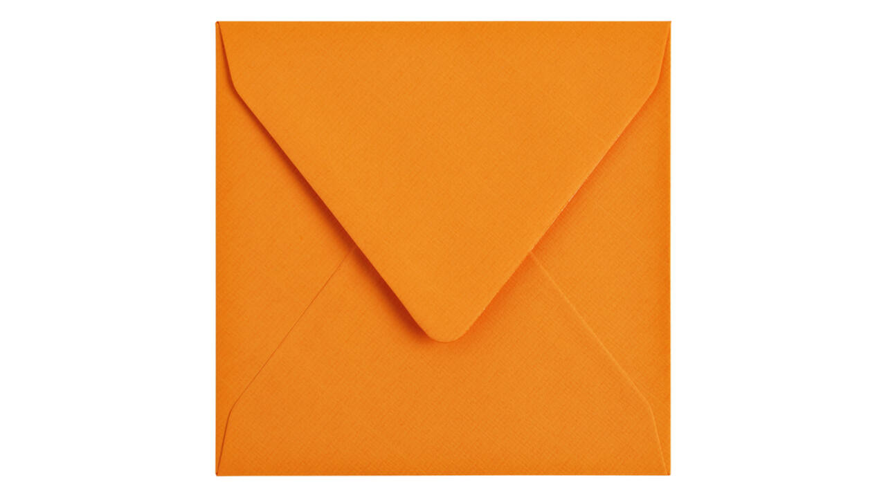 Envelop Papicolor 140x140mm oranje pak à 6 stuks