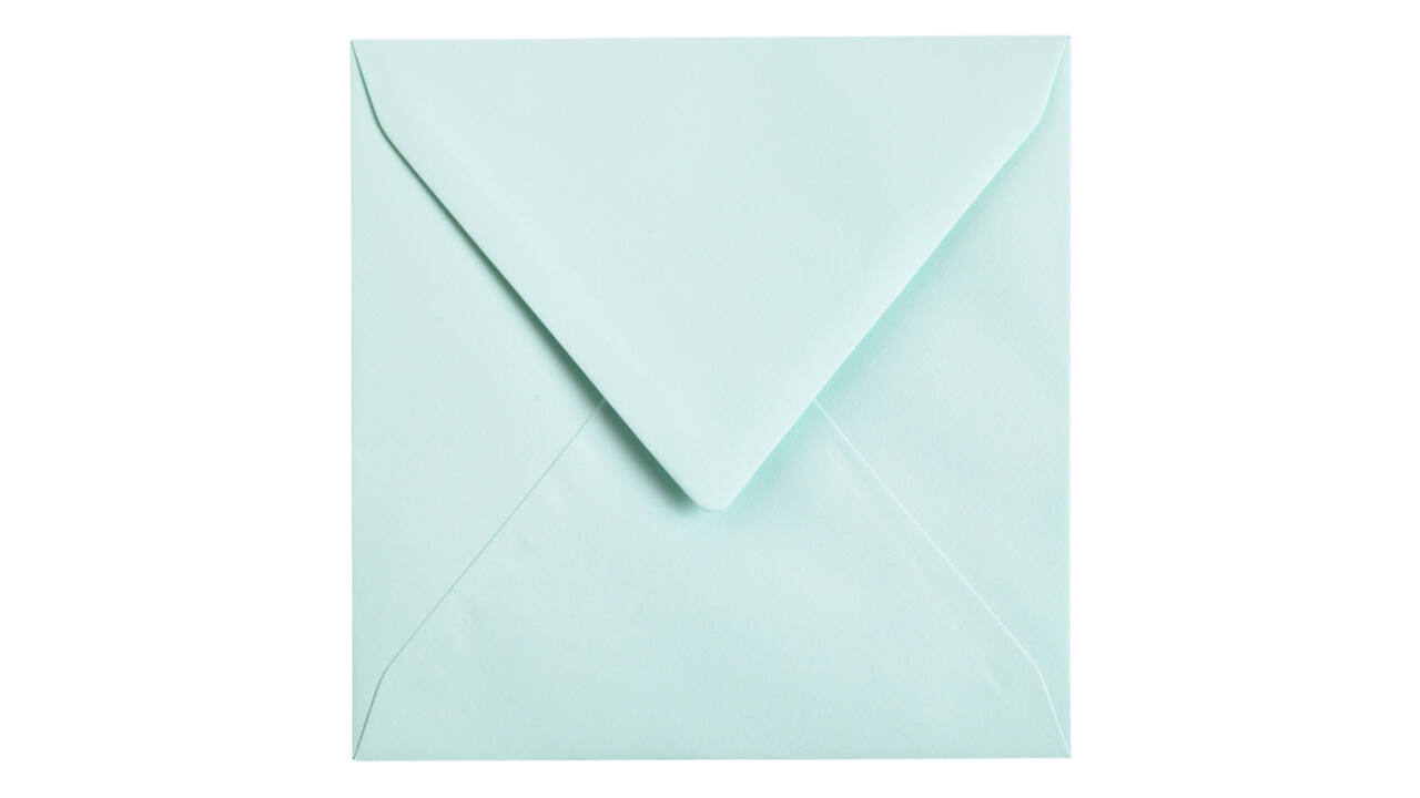 Envelop Papicolor 140x140mm zeegroen pak à 6 stuks