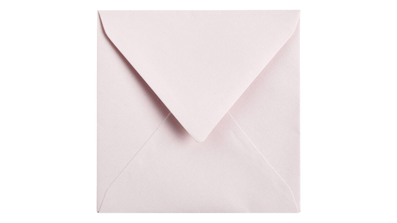 Envelop Papicolor 140x140mm lichtroze pak à 6 stuks