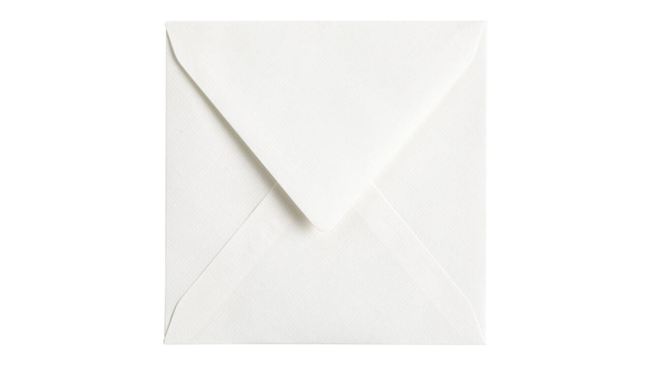 Envelop Papicolor 140x140mm hagelwit pak à 6 stuks