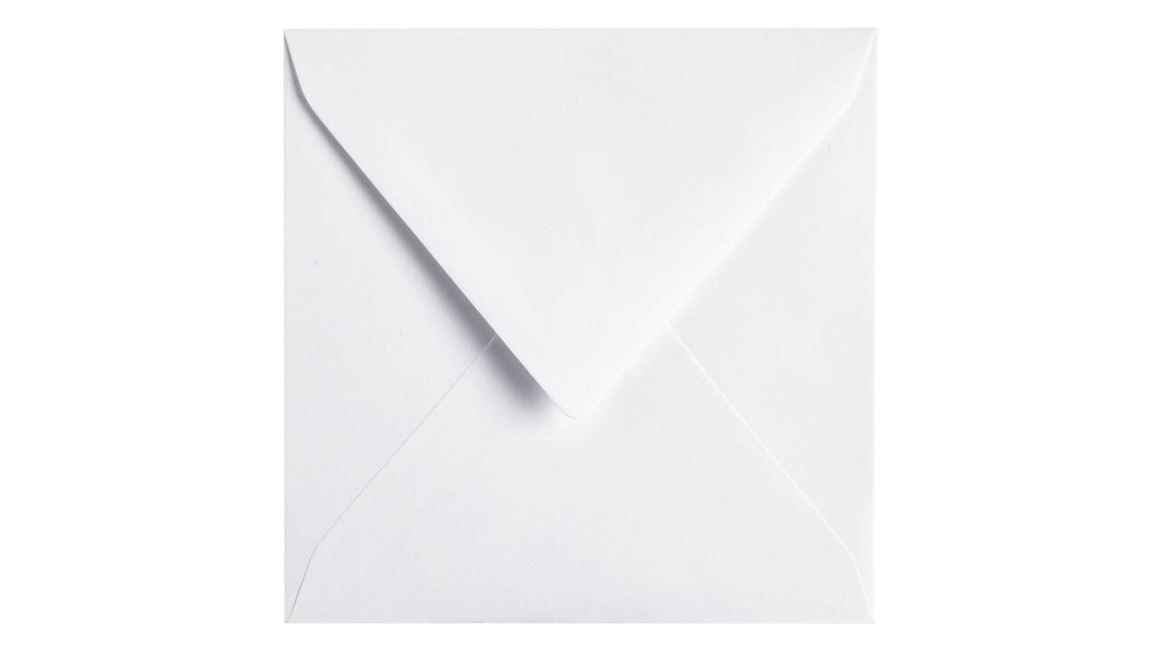 Envelop Papicolor 140x140mm kraft wit pak à 6 stuks