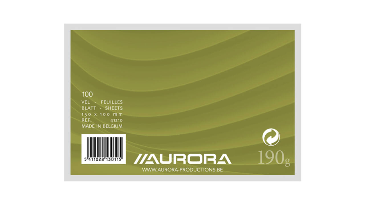 Systeemkaart Aurora 150x100mm blanco 190gr wit 100 vel