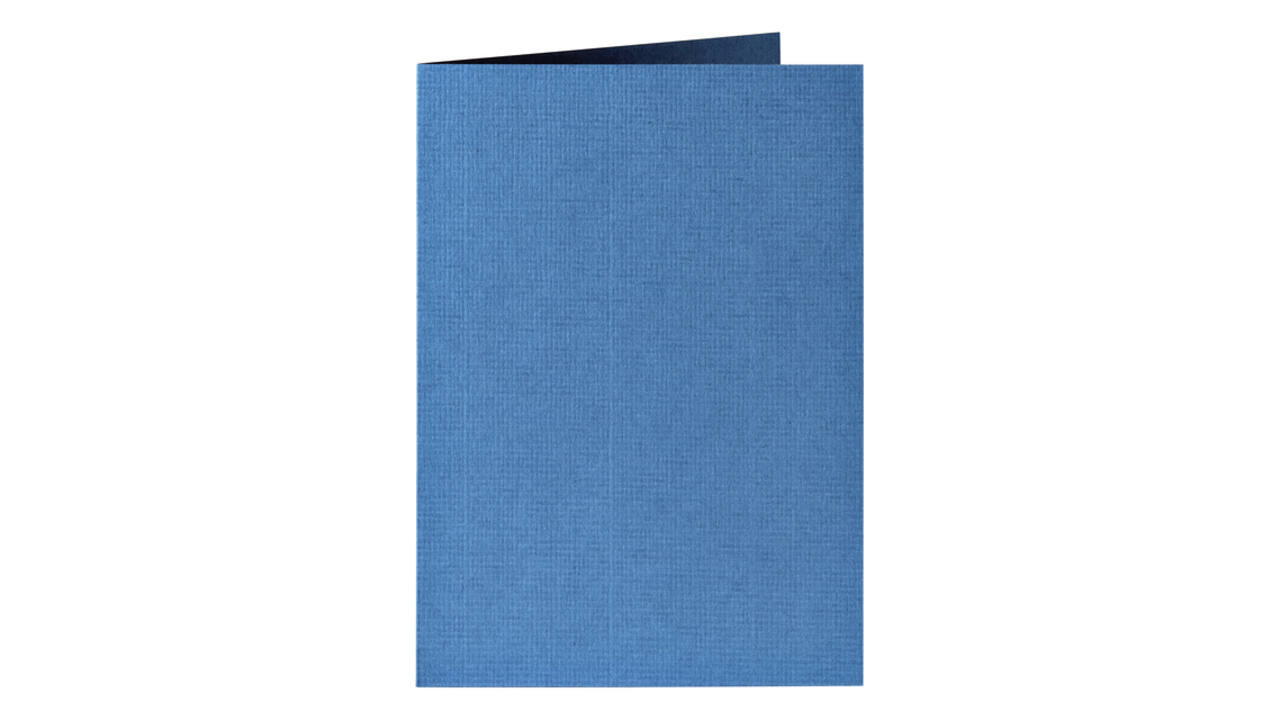 Correspondentiekaart Papicolor dubbel 105x148mm donkerblauw pak à 6 stuks