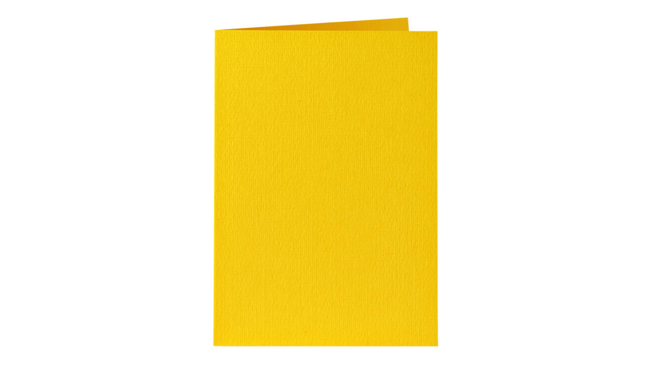 Correspondentiekaart Papicolor dubbel 105x148mm dottergeel pak à 6 stuks