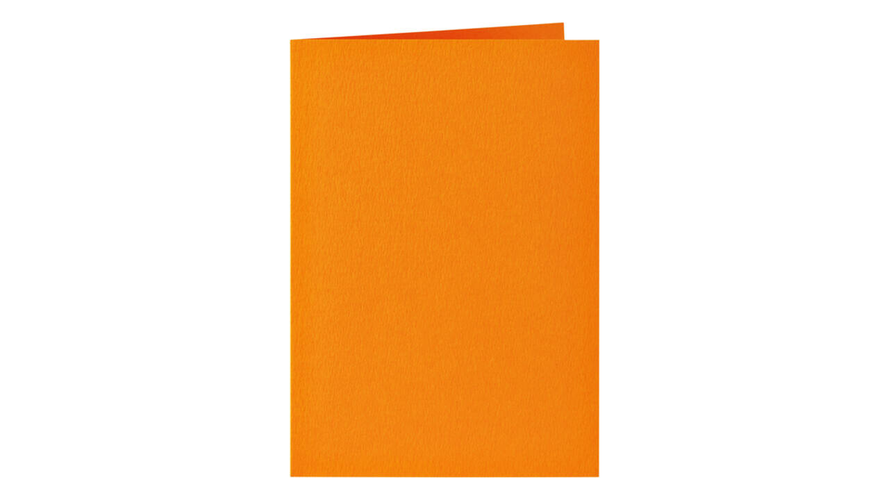 Correspondentiekaart Papicolor dubbel 105x148mm oranje pak à 6 stuks