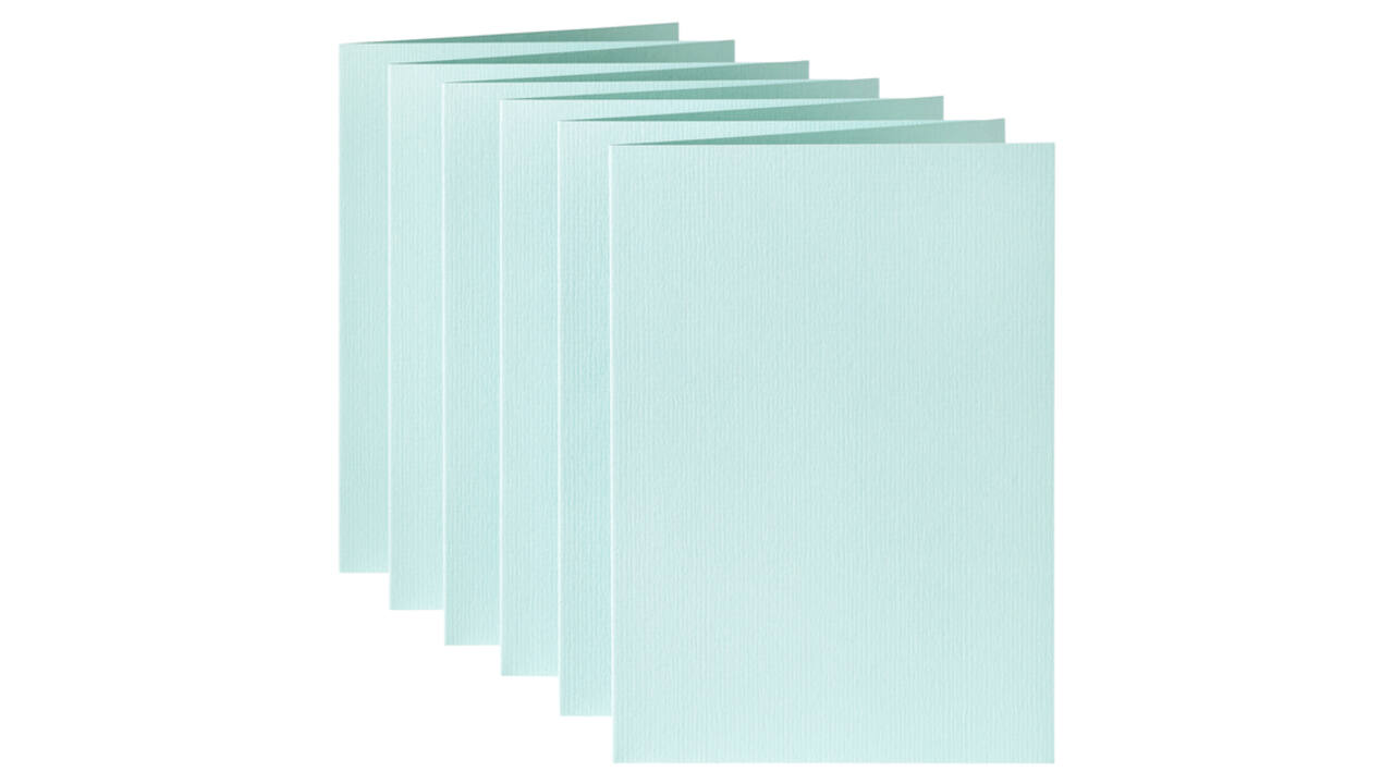 Correspondentiekaart Papicolor dubbel 105x148mm zeegroen pak à 6 stuks