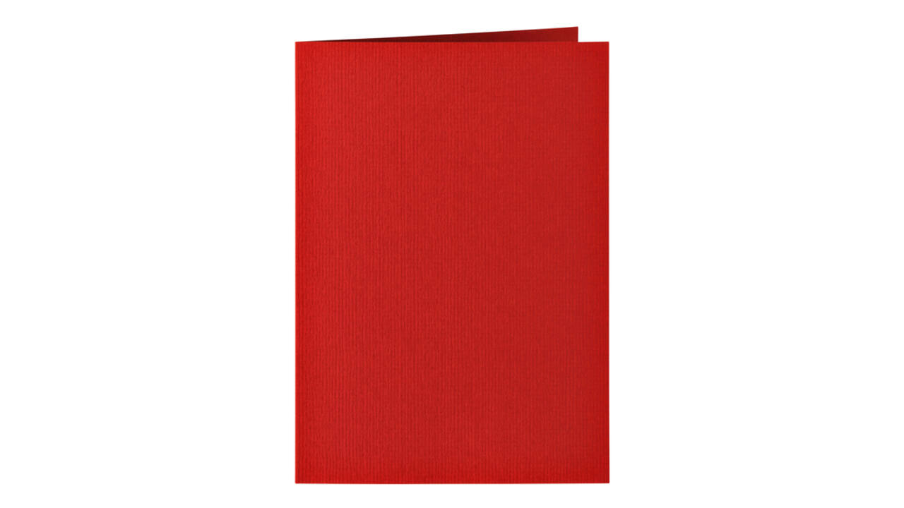 Correspondentiekaart Papicolor dubbel 105x148mm rood pak à 6 stuks