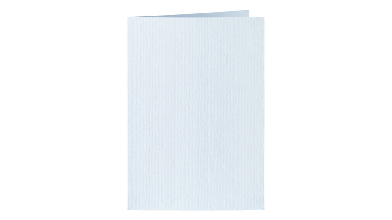 Correspondentiekaart Papicolor dubbel 105x148mm babyblauw pak à 6 stuks