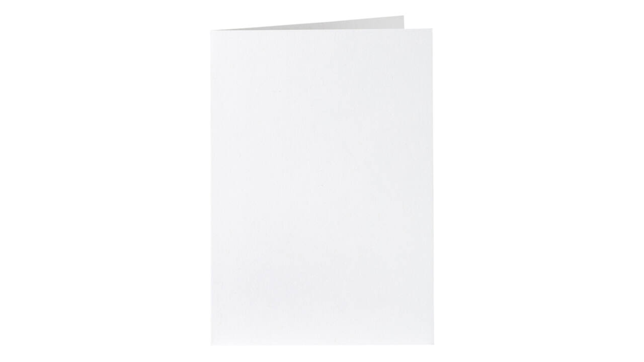 Correspondentiekaart Papicolor dubbel 105x148mm kraft wit pak à 6 stuks