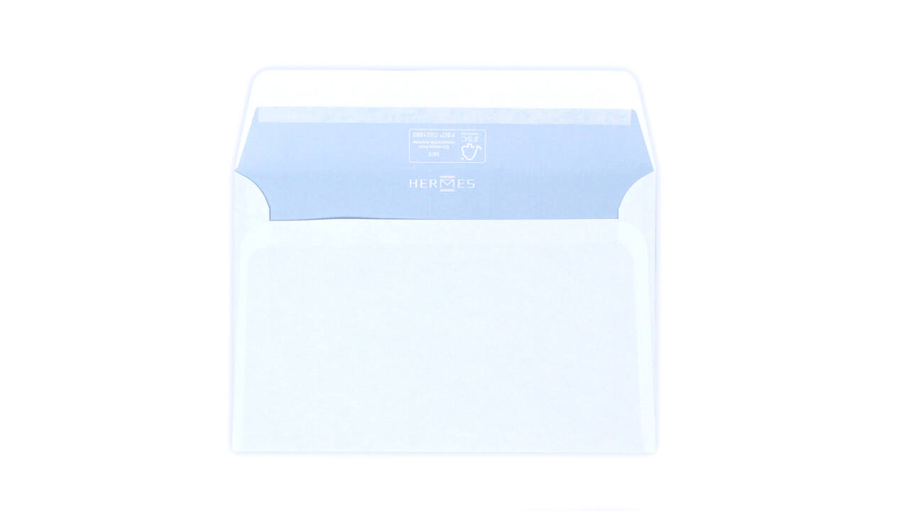 Envelop Hermes bank C6 114x162mm zelfklevend wit doos à 500 stuks