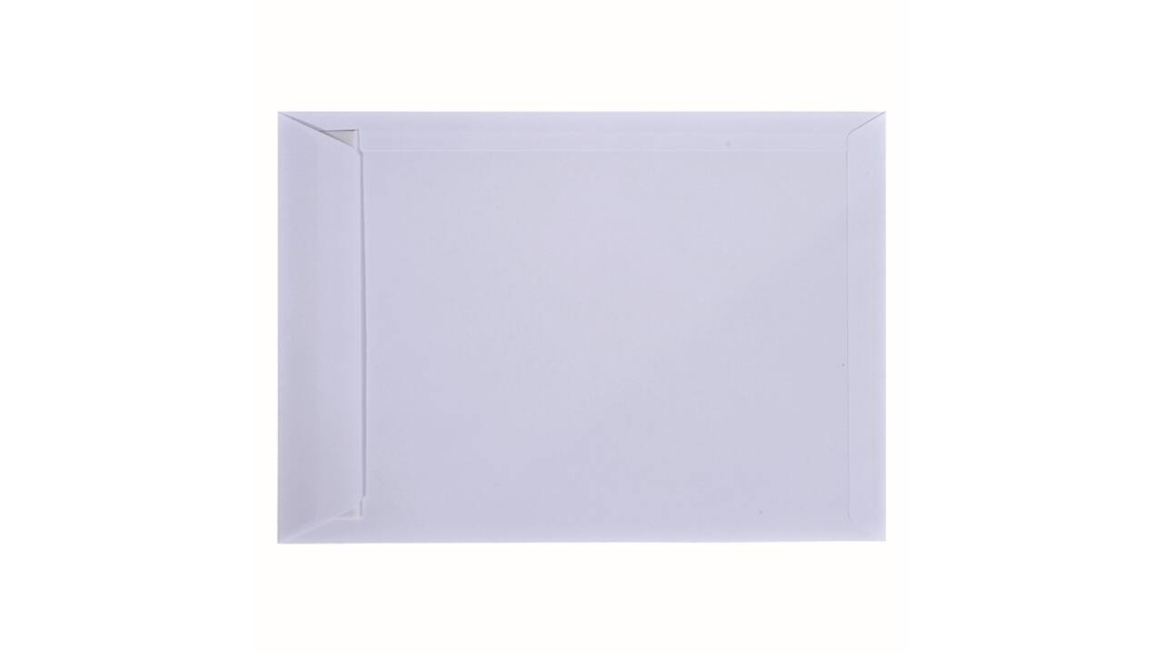 Envelop Hermes akte EB4 262x371mm zelfklevend wit pak à 25 stuks