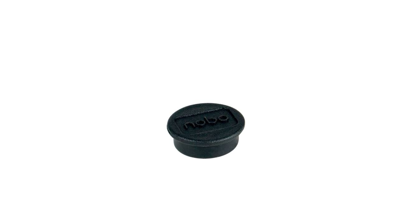 Magneet Nobo 20mm zwart 8 stuks