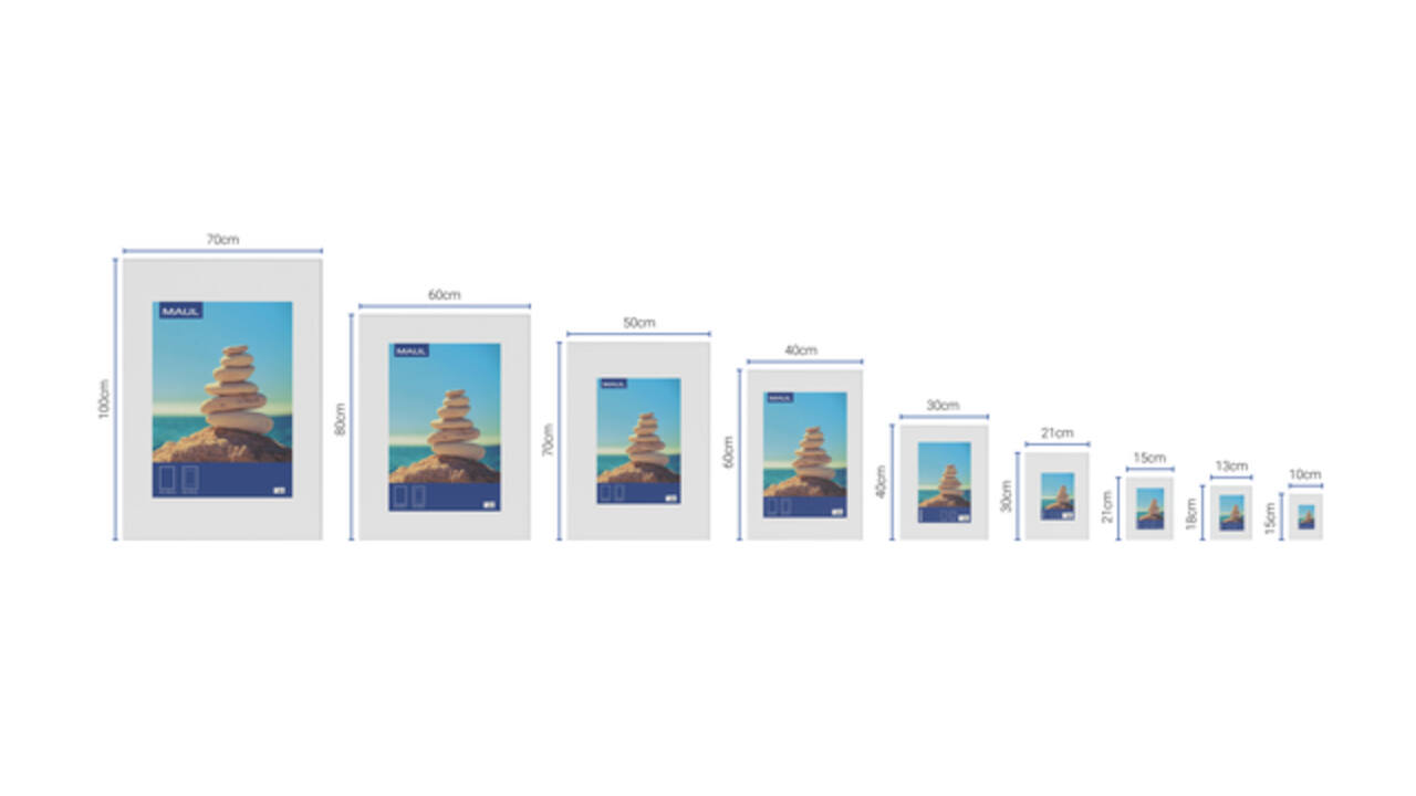 Fotolijst MAUL design 40x60cm aluminium frame zilver