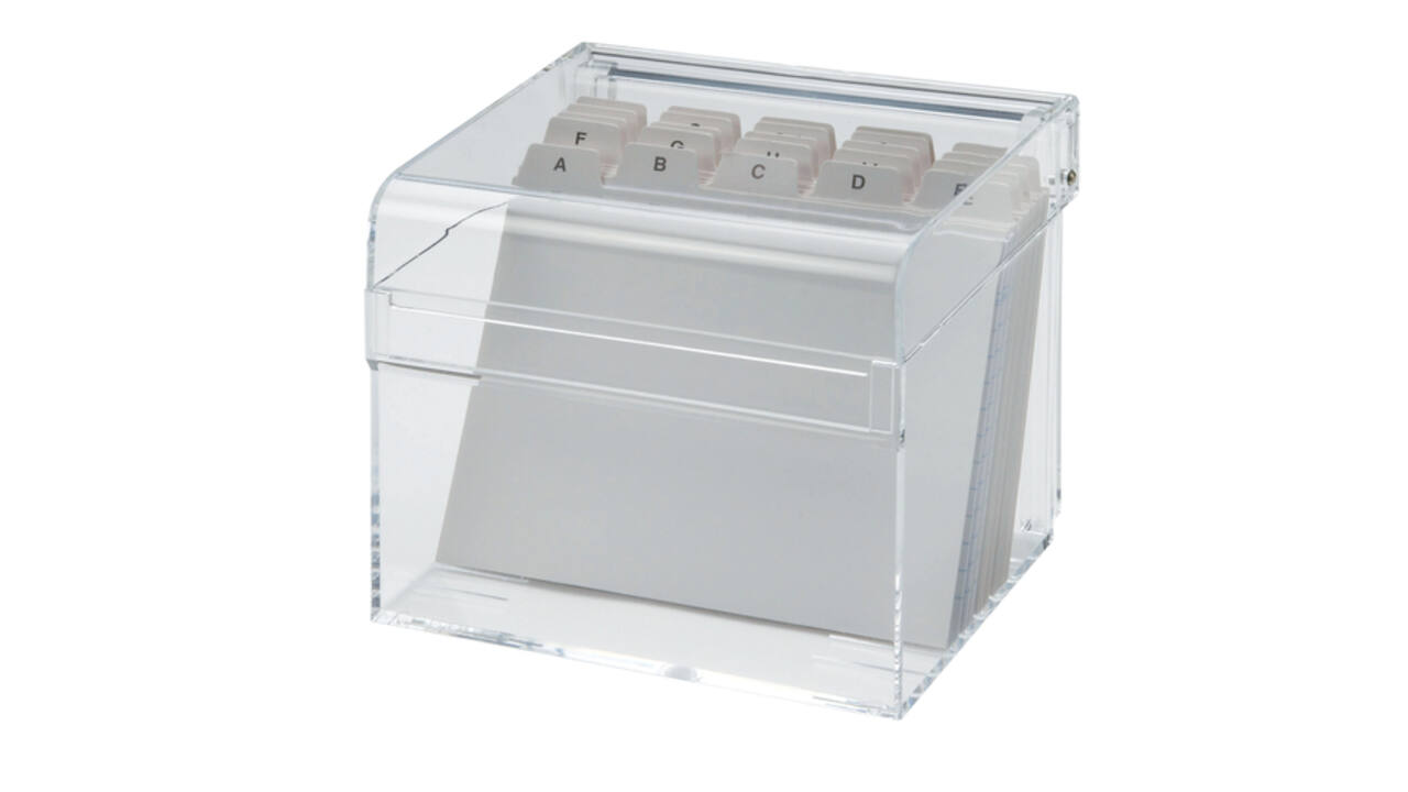 Kaartenbak Maul met index DIN A6 acryl