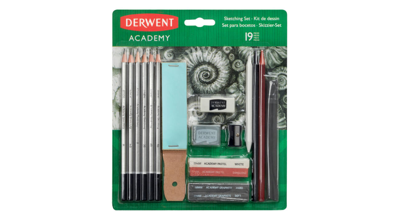 Grafietschetsset Derwent Academy 19-delig