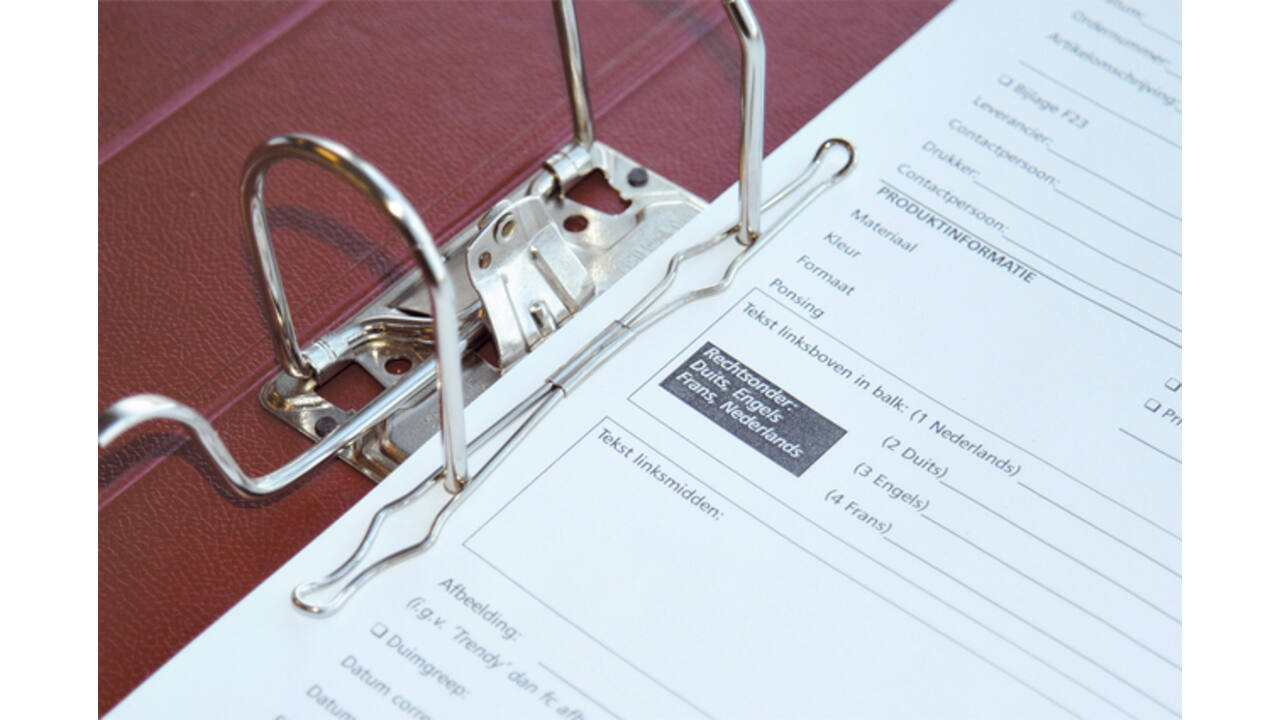 Papierspanner Kangaro voor ordners en ringbanden 20 stuks