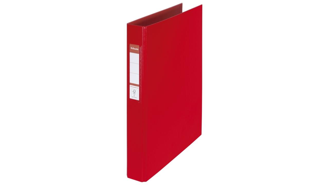 Ringband Esselte VIVIDA A4 25mm 30% gerecycled PP folie rood