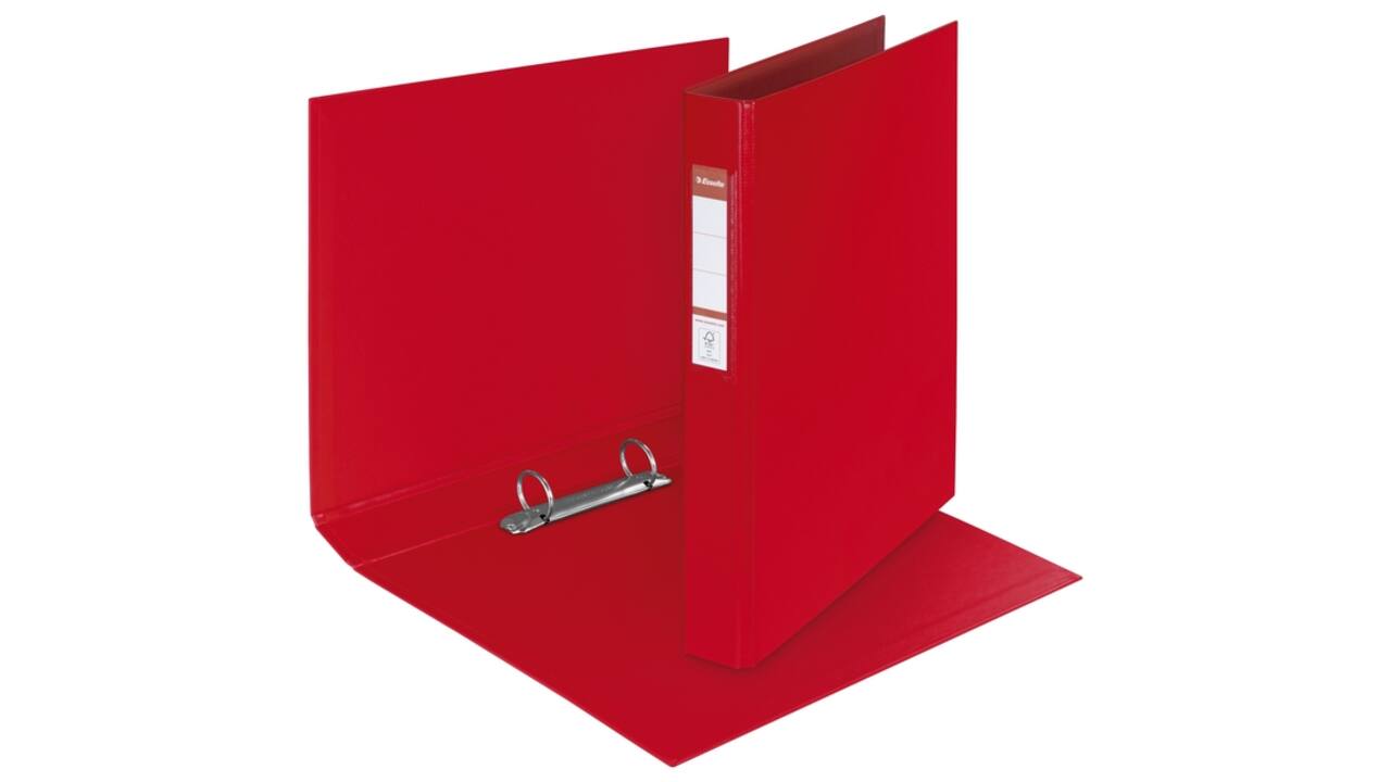 Ringband Esselte VIVIDA A4 25mm 30% gerecycled PP folie rood