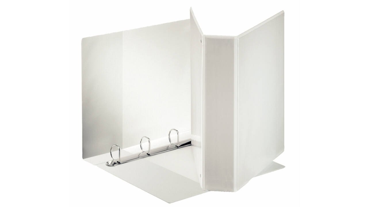 Presentatieringband Esselte panorama A4 maxi 4-rings D-mechaniek 60mm wit