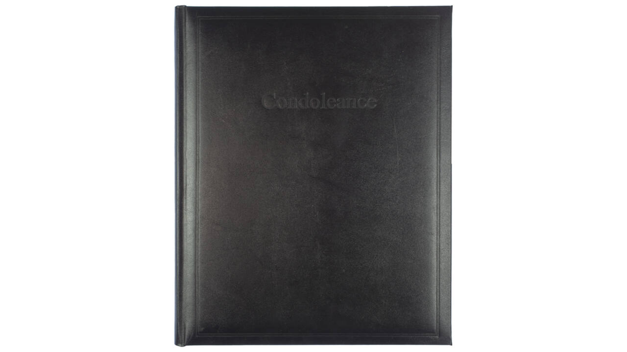 Condoleancealbum Kangaro 260x210mm zwart