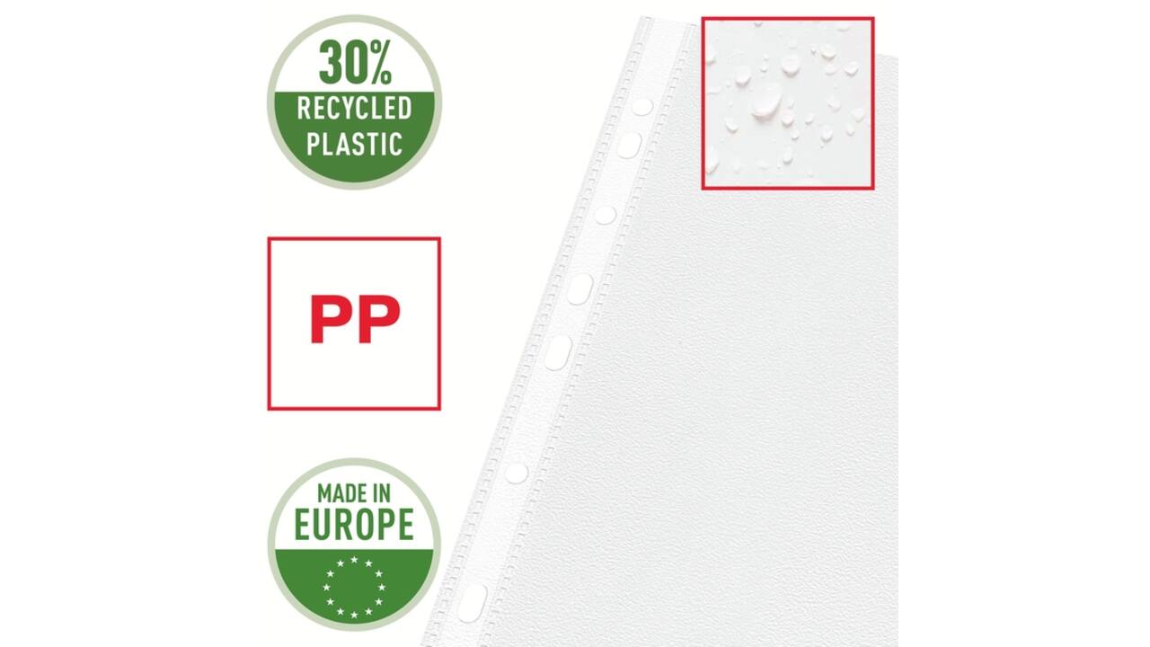 Showtas Esselte standaard 0,07mm PP A4 100 stuks