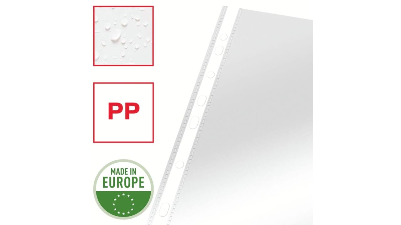 Showtas Esselte copy safe 0.06mm PP A4 glashelder 100 stuks