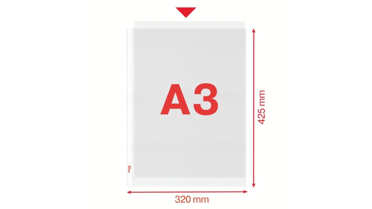 Showtas Esselte PP A3 recht 50 stuks