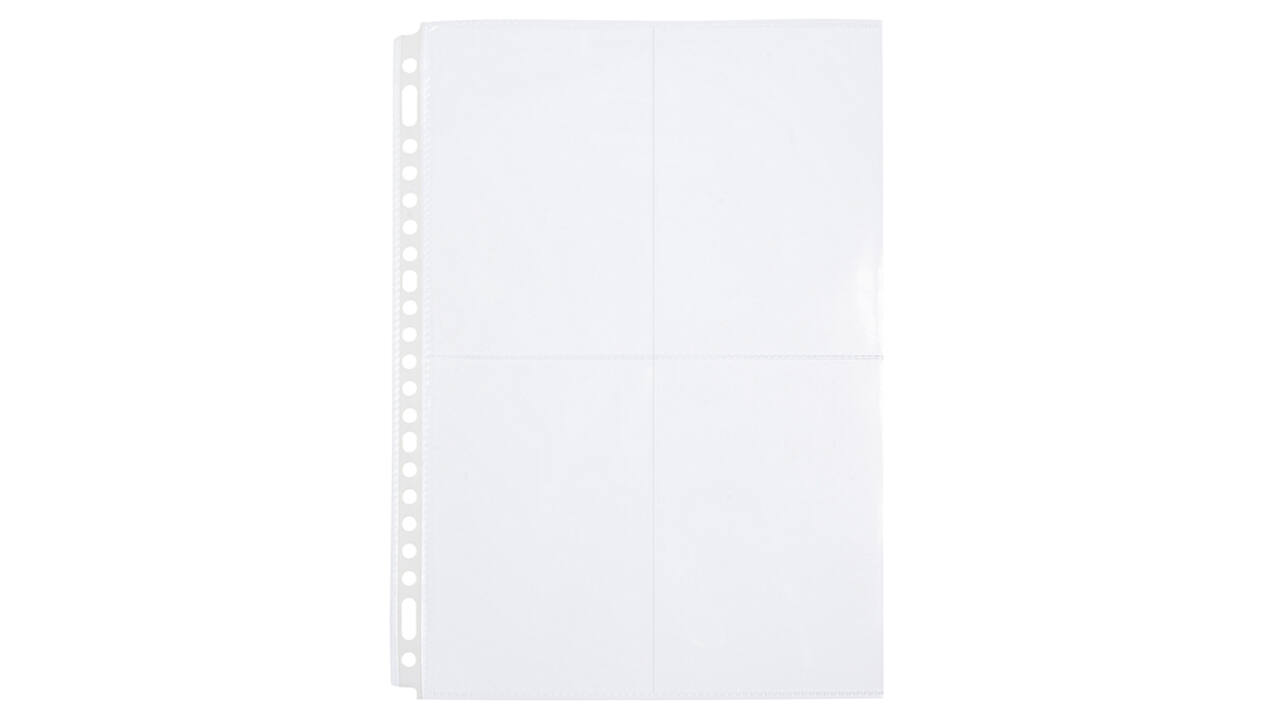 Fototas Multo A4 23-gaats 4-vaks 10X15cm PP transparant 10 stuks