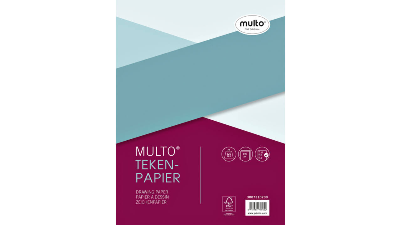 Interieur Multo tekenpapier A4 23-rings 50 vel