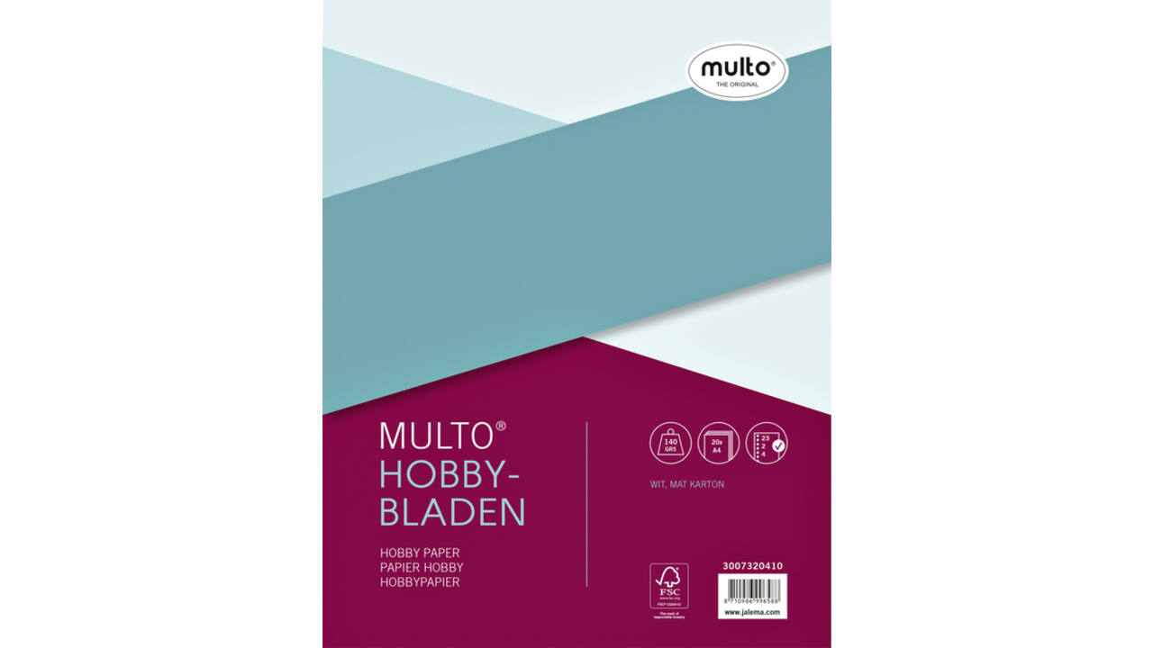 Interieur Multo hobbypapier A4 23R 20 vel