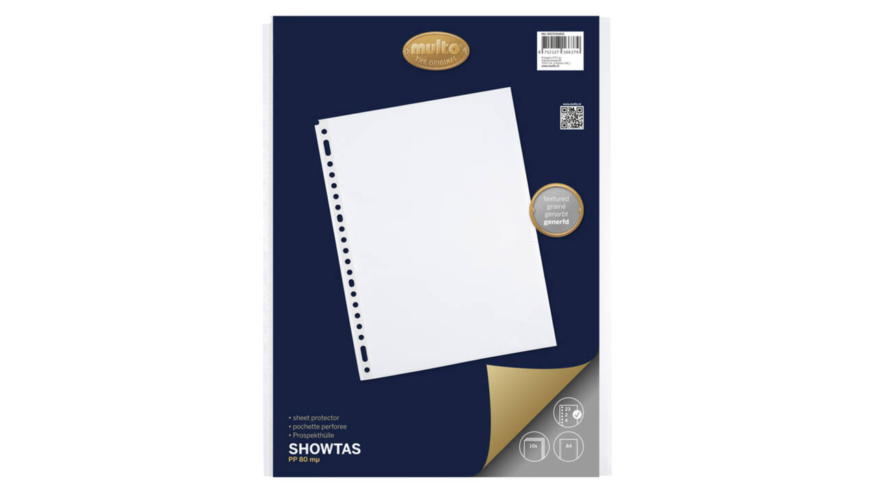 Showtas Multo 23-gaats PP 0.08mm nerf  10 stuks