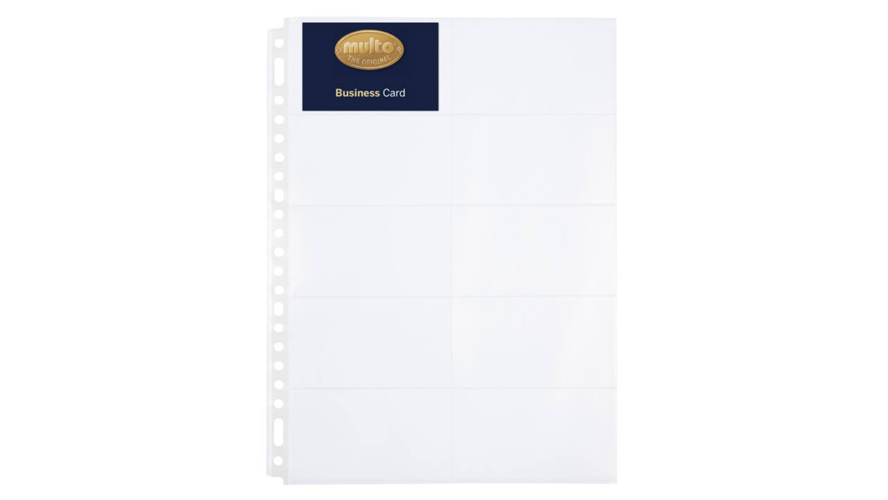 Showtas Multo 23-gaats A4 235x312mm PP voor 10 visitekaartjes 10 stuks