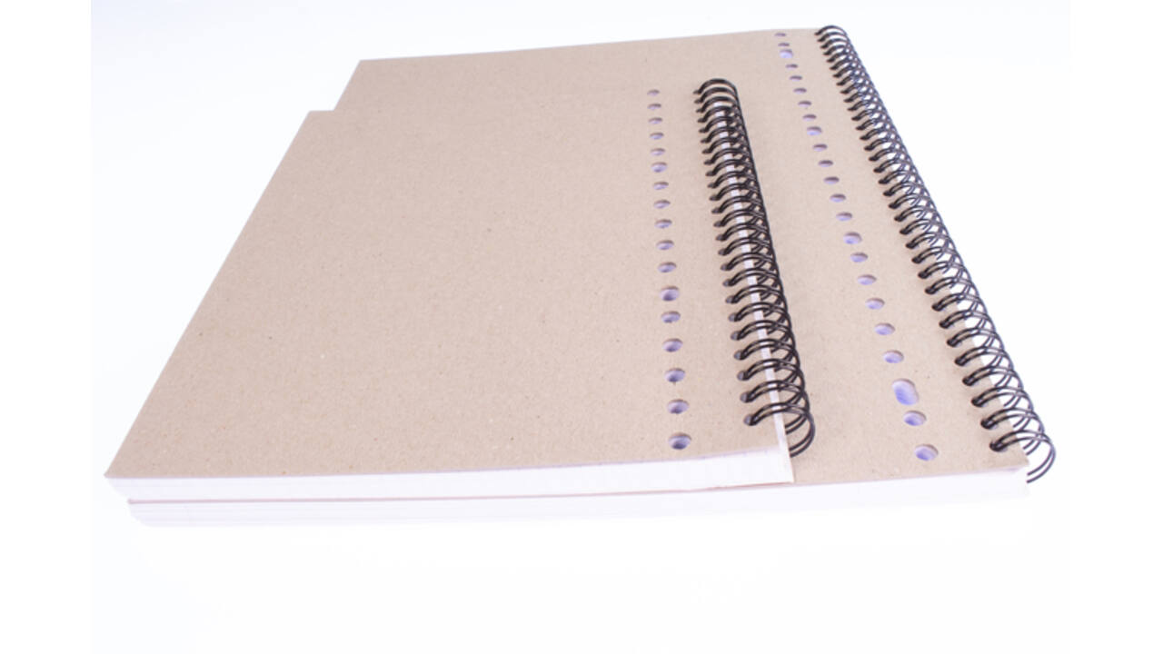 Collegeblok Multo A4 ruit 10x10mm 23-gaats 160 pagina's 80gr wit