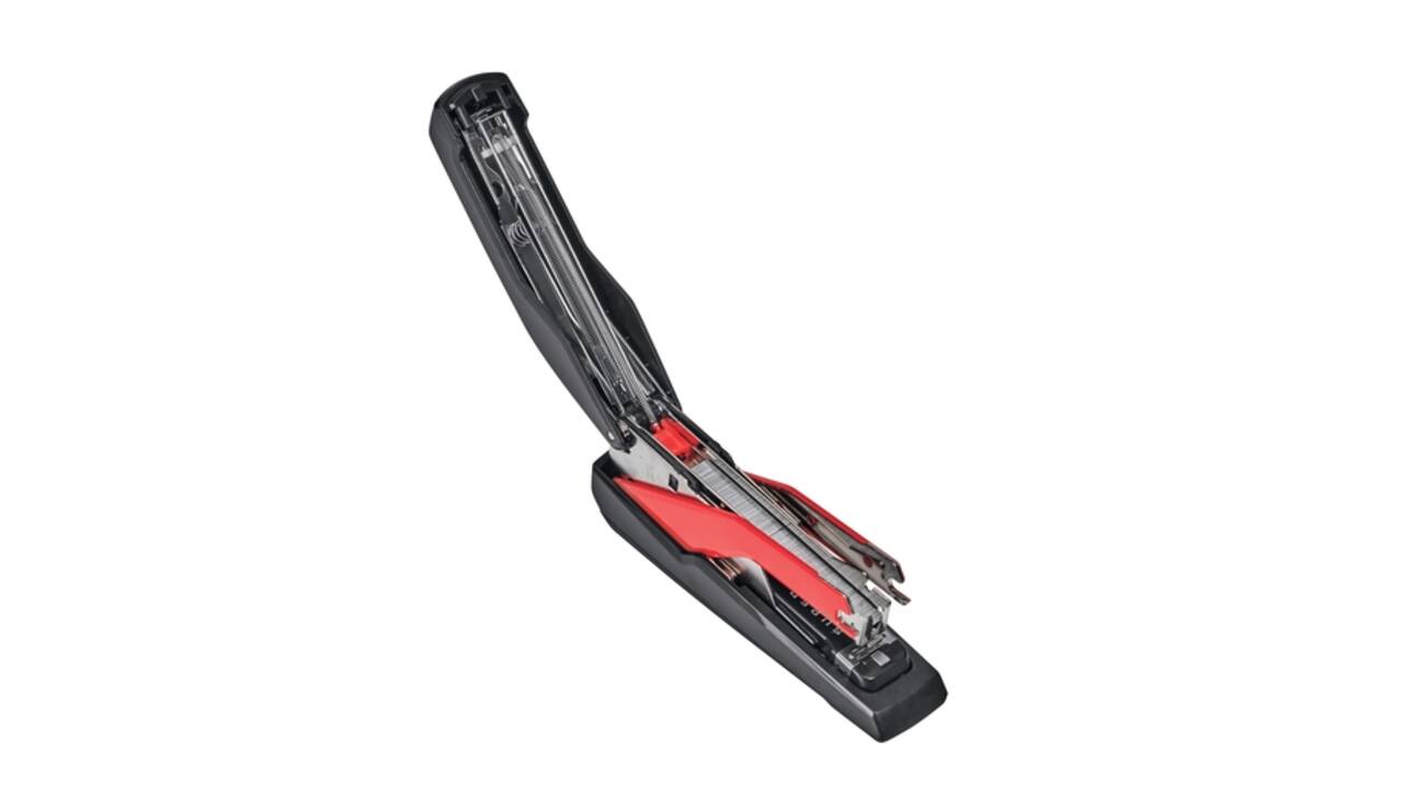 Bureaunietmachine Rapid Supreme fullstrip S1O60 60 vel zwart/rood