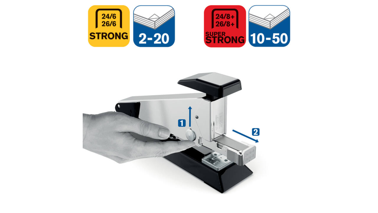 Nietmachine Rapid Retro Classic full-strip K2 50 vel zwart