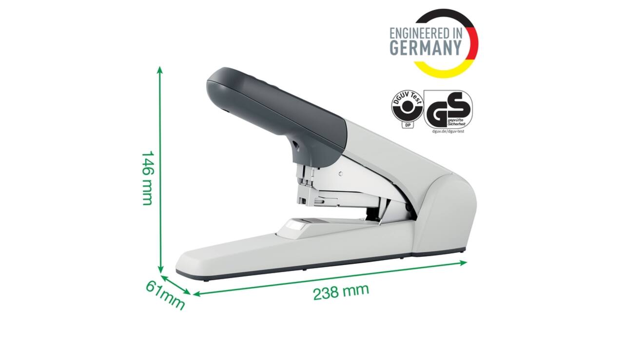 Nietmachine Leitz Heavy Duty Flat Clinch 60 vel zilver