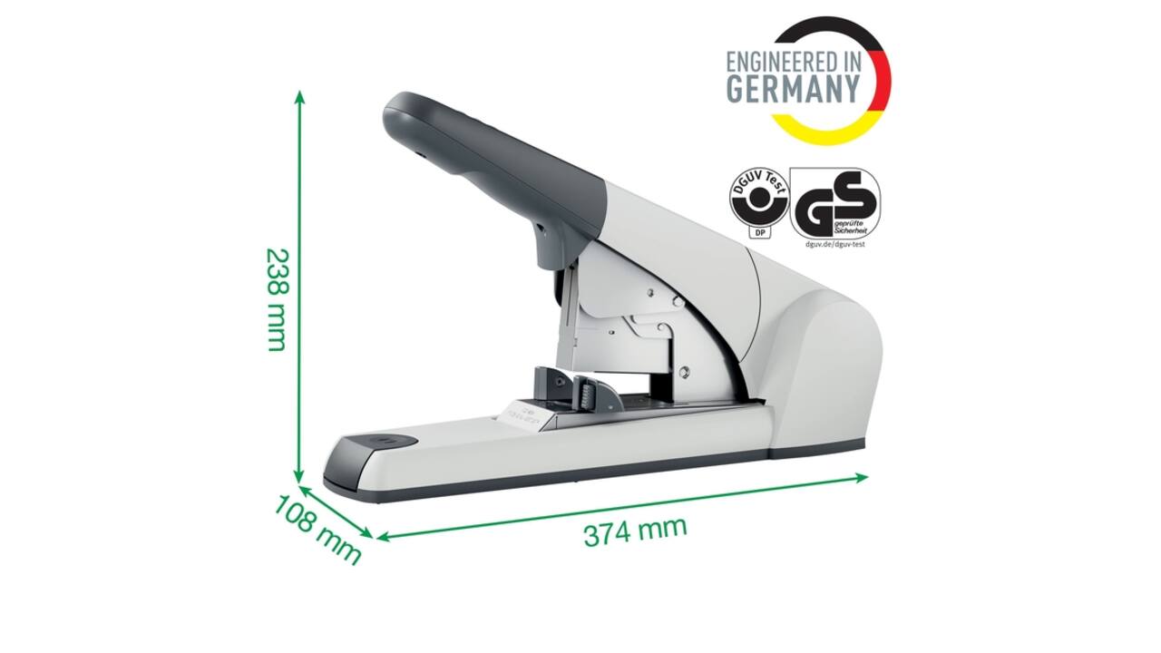 Nietmachine Leitz Heavy Duty Flat Clinch 120 vel zilver