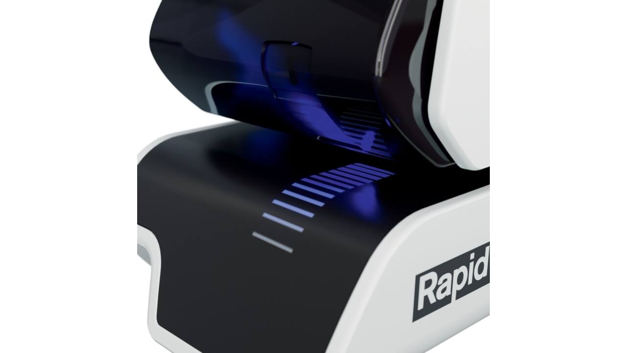 Nietmachine Rapid Supreme contactloos elektrisch 5025e 25 vel wit
