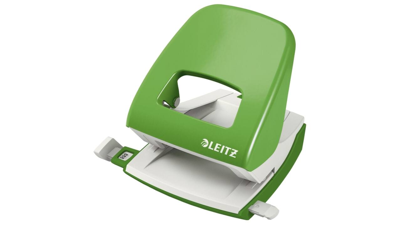 Perforator Leitz NeXXt 5008 2-gaats 30 vel lichtgroen