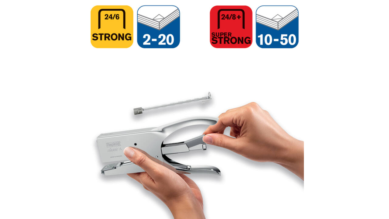 Niettang Rapid 1DX 50 vel 24/6 chroom