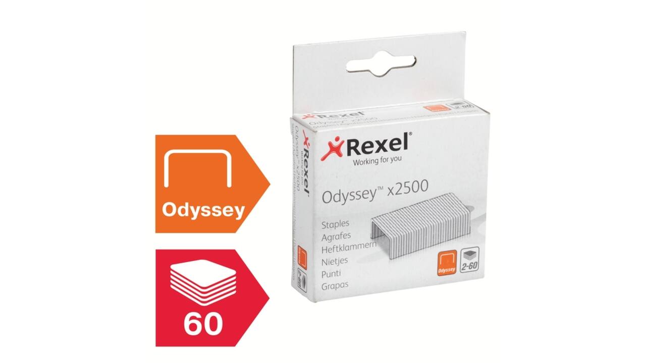 Nieten Rexel Odyssey verzinkt 2500 stuks