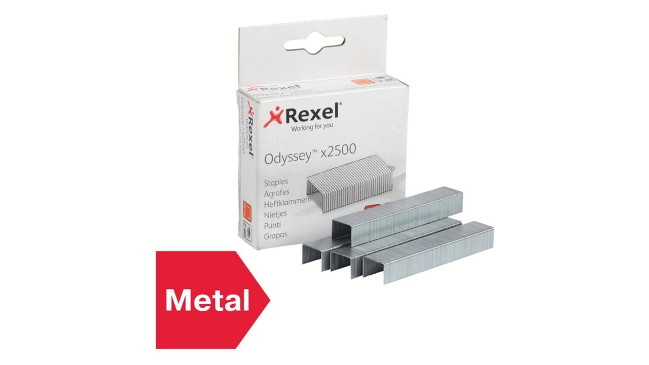 Nieten Rexel Odyssey verzinkt 2500 stuks