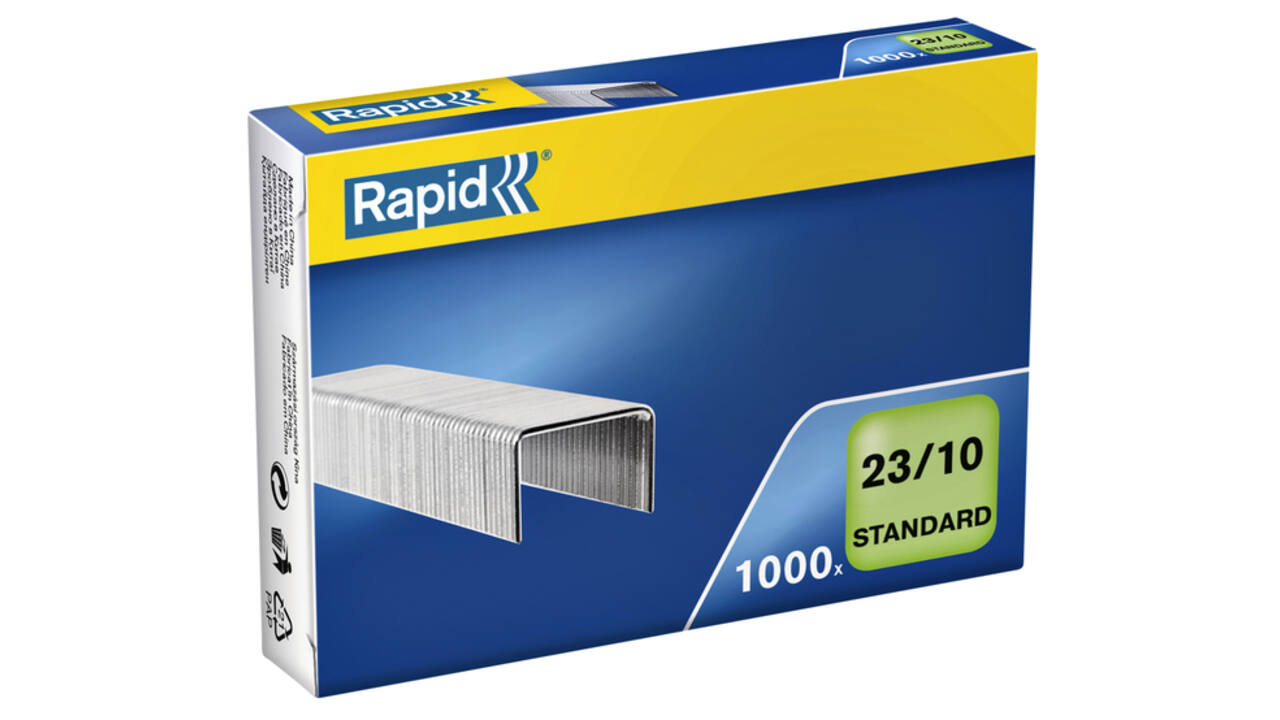 Nieten Rapid 23/10 gegalvaniseerd standaard 1000 stuks