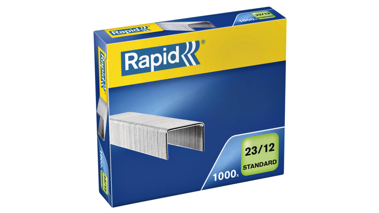 Nieten Rapid 23/12 gegalvaniseerd standaard 1000 stuks